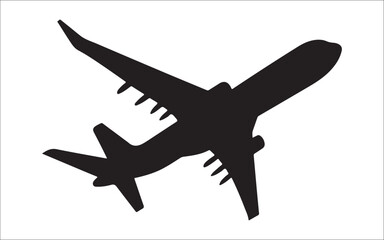 Obraz premium airplane silhouette vector