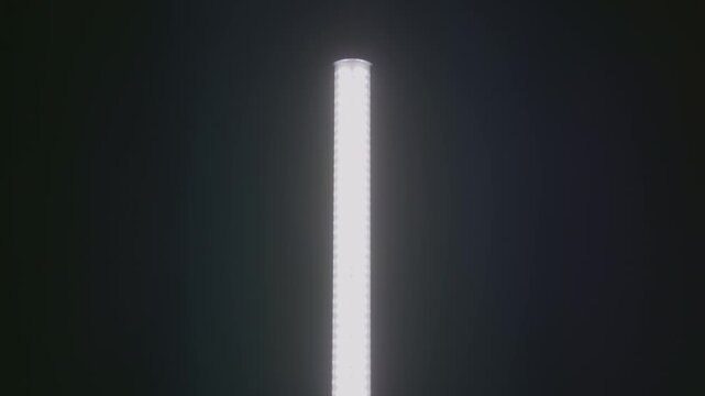 Analog lighting effect with unstable LED light bar power in black background background, analog lighting effect with poor bulb contact, and intermittent flickering of damaged lights 2