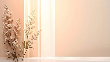 vintage interior design with flowers
