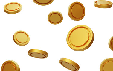 Gold coin event rewards cash points redeem 3D