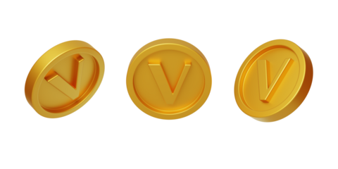 Exclusive VIP Member Event Gold Coin V Reward 3D