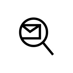 Searching Email Icon - Searching Email Envelope