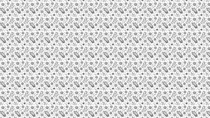 Black and white bacteria pattern background for medical research and science projects