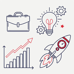 vector illustration of a light bulb