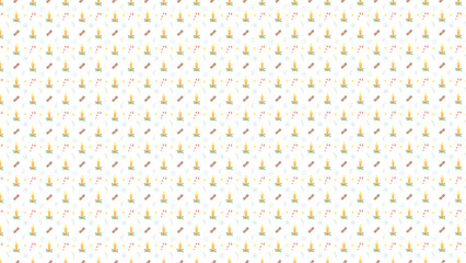 Christmas candle pattern background wallpaper christmas holiday festive celebration design