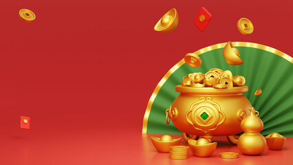 New Year, Spring Festival, Traditional Chinese style 3D