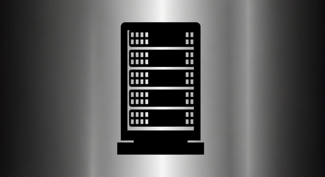 Server rack graphic illustration