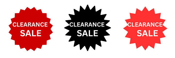 Set of clearance sale tags, sale labels, sale icons set, set of sale tags icon 