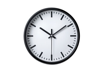 wall clock isolated on white background productivity symbol