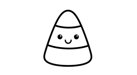 Cute cartoon candy with transparent background