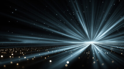 Obraz premium International Day of Light Background with Glowing Abstract Beams and Futuristic Tones