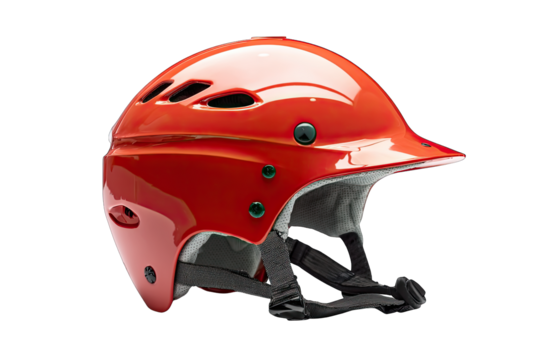 Whitewater helmet on a white background