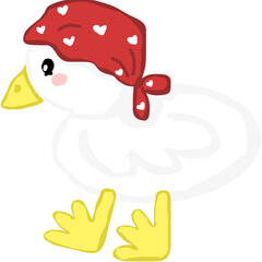 funny cartoon duck