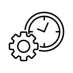 Productivity Icon Vector Illustratio, White Background