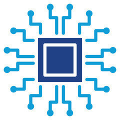 Microchip Icon Element For Design