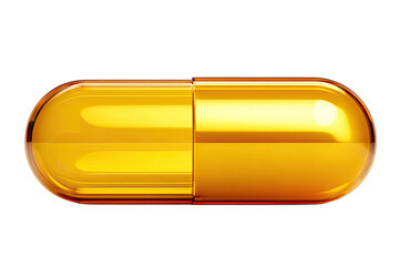  Probiotic capsule container, isolated on white background