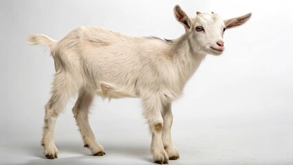 Obraz premium Kinder Goat on studio background