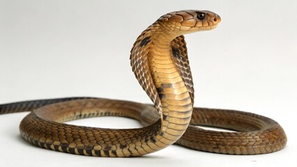 King Cobra on studio background