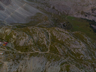 The Tre Cime di Lavaredo (Three Peaks of Lavaredo), located in the heart of the Dolomites