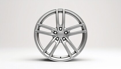 Obraz premium 3d render of a chrome wheel