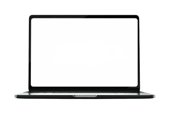 Modern laptop displaying creative design element for advertising - Powered by Adobe