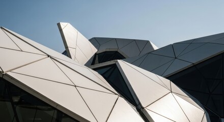 Modern, white, angular architecture