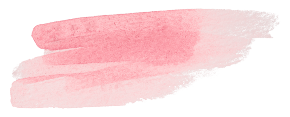 pink watercolor background. Artistic hand paint. Isolated on transparent background.