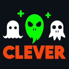 Obraz premium Clever ghosts and alien with plus signs