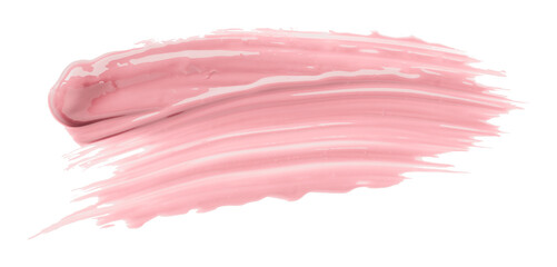 Pink watercolor brush isolated on transparent background
