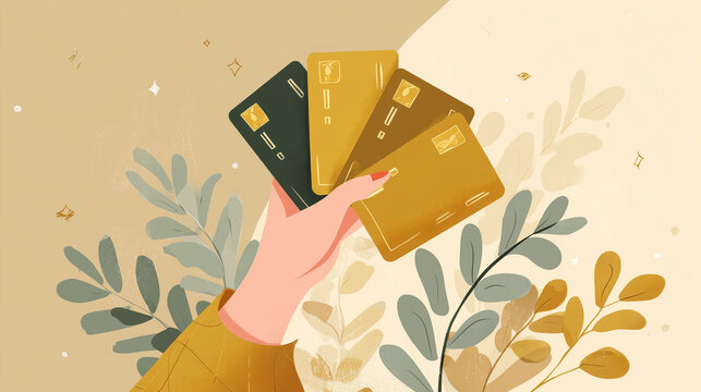 Loyalty card with exclusive coupon offers, shop coupons , vector style