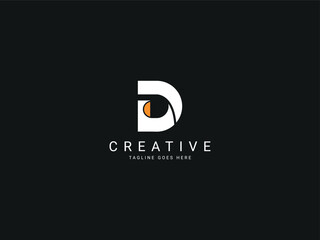 d modern letter logo	