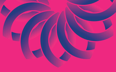 abstract background with blue pink and purple spirals. Vector illustration.