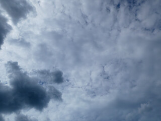 Dark Storm Clouds Rolling Through a Sky.