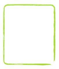 Gemaltes Rechteck in grün - Rahmen Umrandung