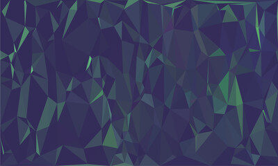 Obraz premium Dark Blue and Green Polygonal Geometric Background Pattern abstract