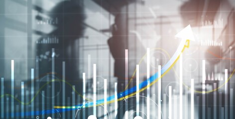 Trading and stock markets. Crypto trader investor background