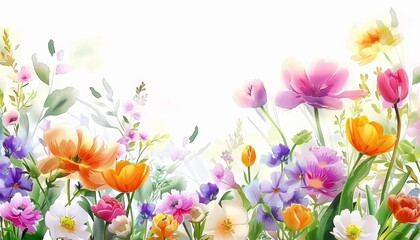 spring flowers background