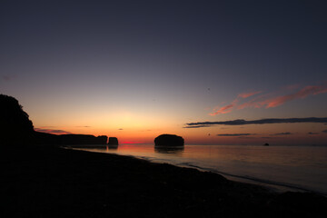 On the Coast before sunrise
