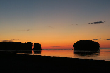 On the Coast before sunrise