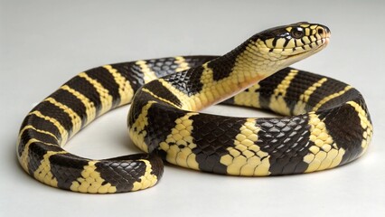 Naklejka premium King Snake on studio background