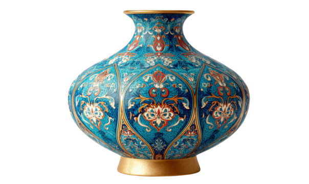 Decorative ornate vase with intricate design