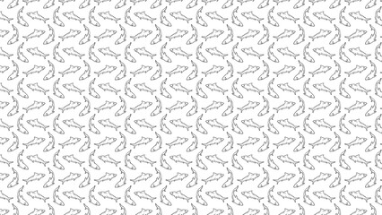 Seamless shark pattern background, ocean animal vector illustration, marine life design