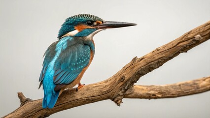 Obraz premium Kingfisher on studio background