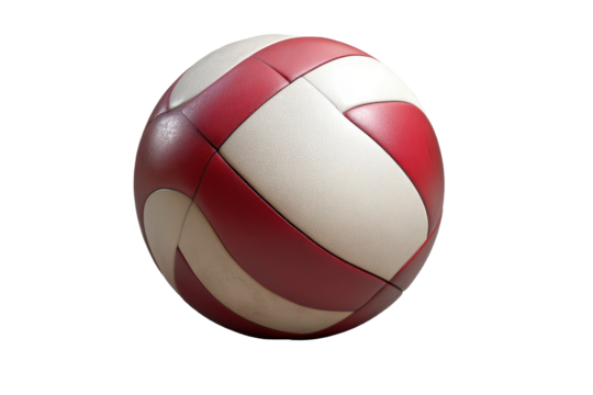 Volleyball ball rendered in high detail showcasing its textures and colors isolated on a clean background with a gigapixel standard resolution