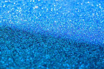 Obraz premium Abstract blue glitter sparkle texture background