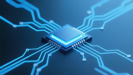 Microchip with circuit board connections