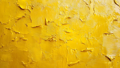 yellow golden paint, smears of prints on the surface