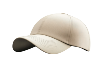 Stylish beige cap with a smooth texture and curved brim suitable for casual wear any time of the day