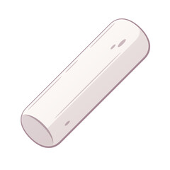 Bolster long pillow vector isolated illustration