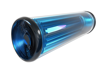 Detailed view of a transparent air conditioner condenser coil illustrating advanced technology in cooling systems and energy efficiency